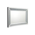 Crystal diamond rectangular 3d mirror hanging mirror